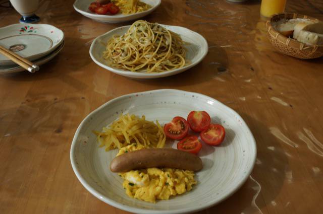 大地の宿の朝食