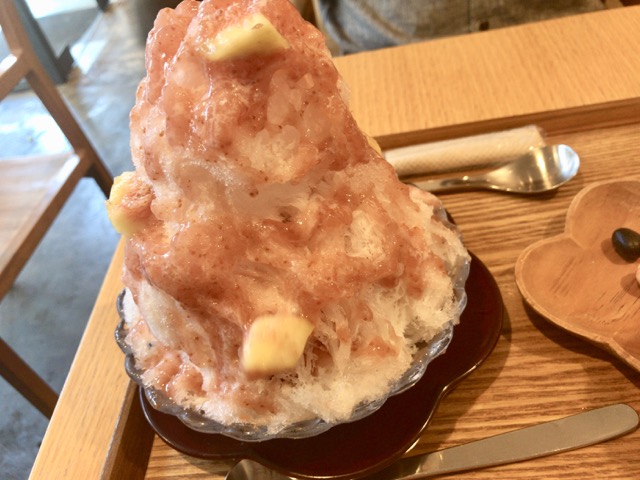 麻布野菜菓子のかき氷