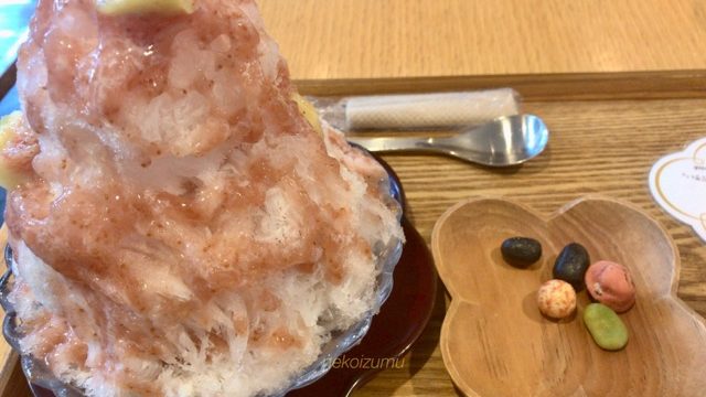 麻布野菜菓子のかき氷