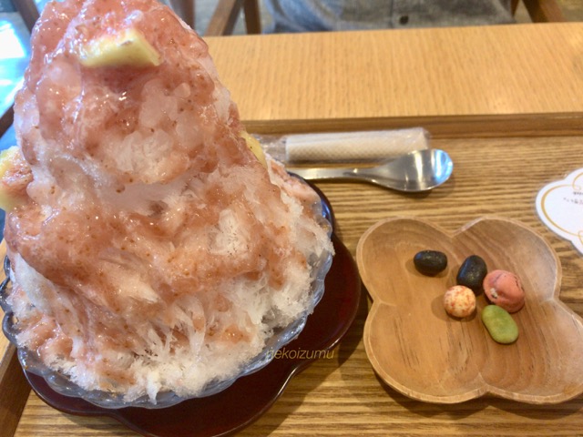 麻布野菜菓子のかき氷