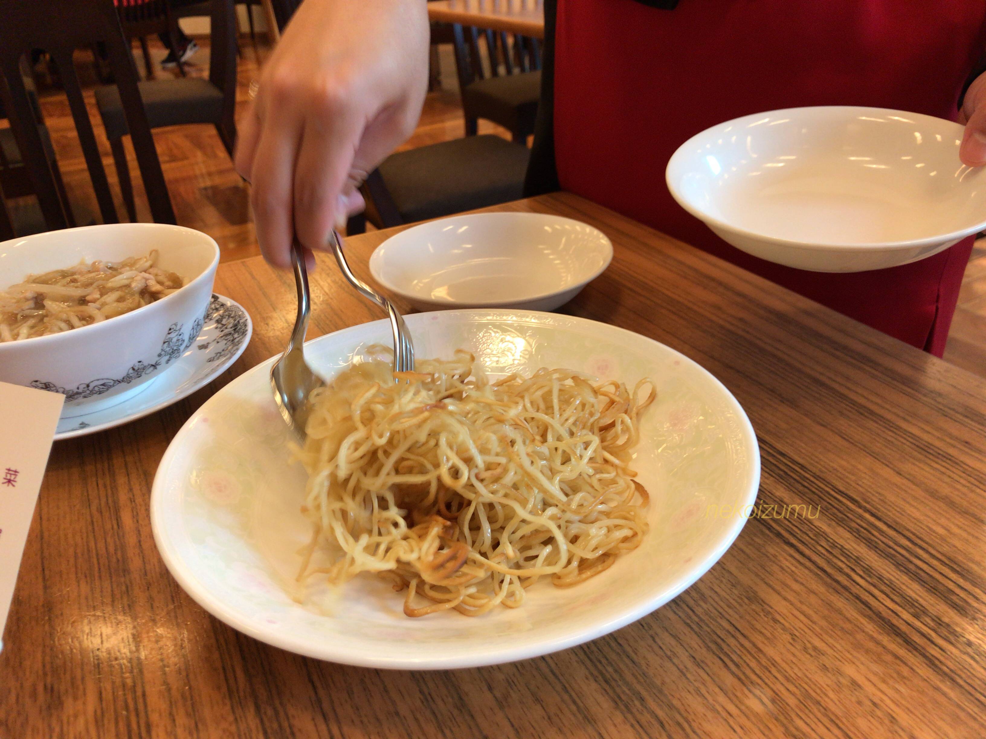 桜華樓のあんかけ焼きそば